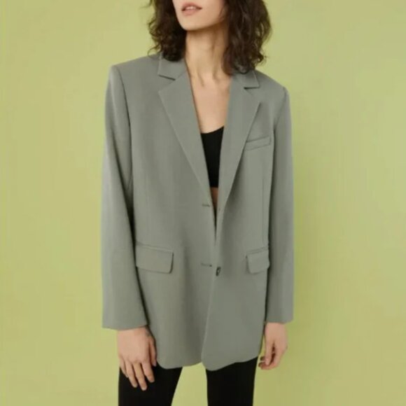 NWOT Oak + Fort Sage Green Blazer SIZE XS - Picture 1 of 6